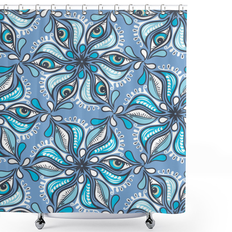 Personality  Seamless Floral Pattern Shower Curtains