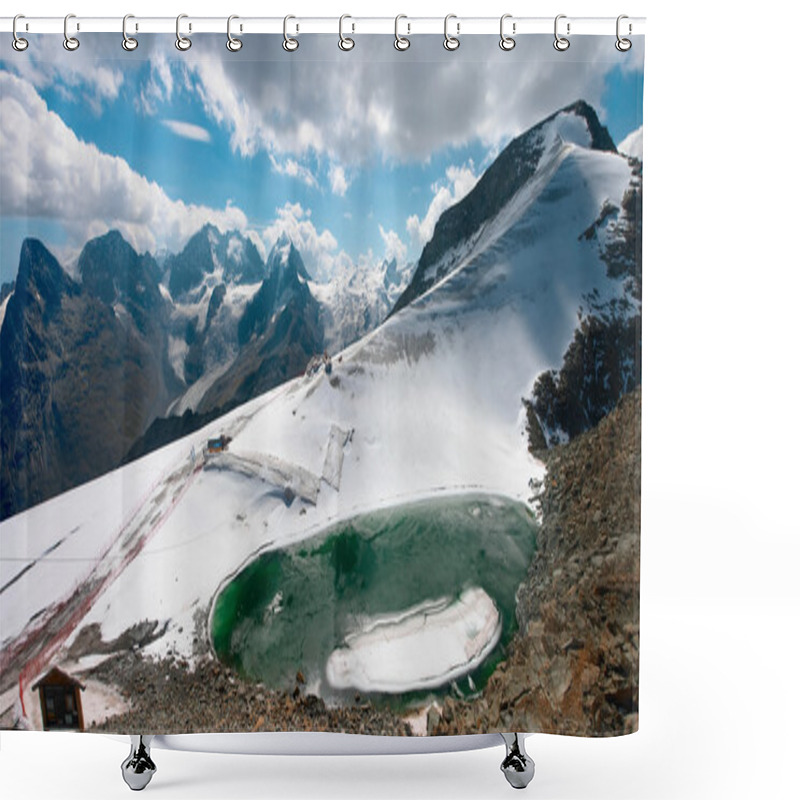 Personality  Mountain View From Piz Corvatsch Shower Curtains