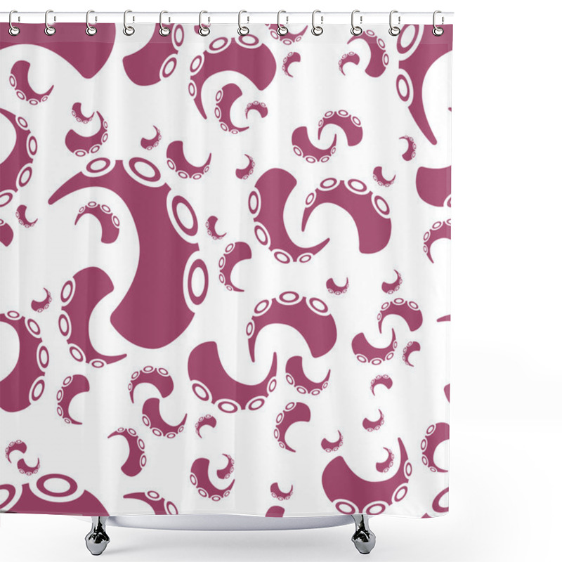 Personality  Tentacle Seamless Pattern Shower Curtains