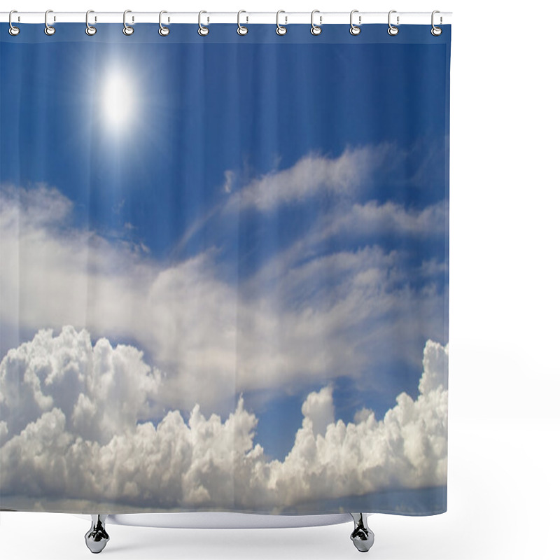 Personality  Beatiful Blue Sky Shower Curtains