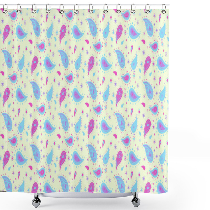 Personality  Delightful Pastel Paisley Pattern.  Perfect For Textile Design, Fashion, Wrapping Paper, Or Website Backgrounds.  Light, Airy, And Cheerful Design. Ideal For Spring/summer Projects. Shower Curtains