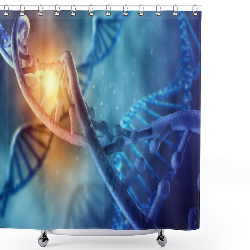 Personality  DNA Molecule Conceptual Image Shower Curtains