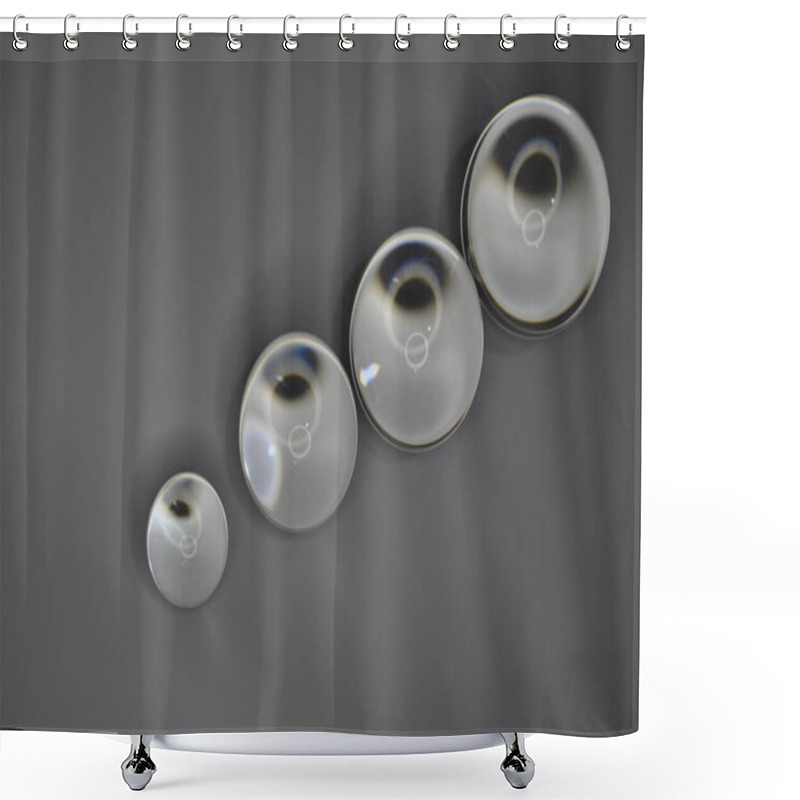 Personality  Crystal Glass Ball With Brilliant Lighting And Luxurious Background Shower Curtains