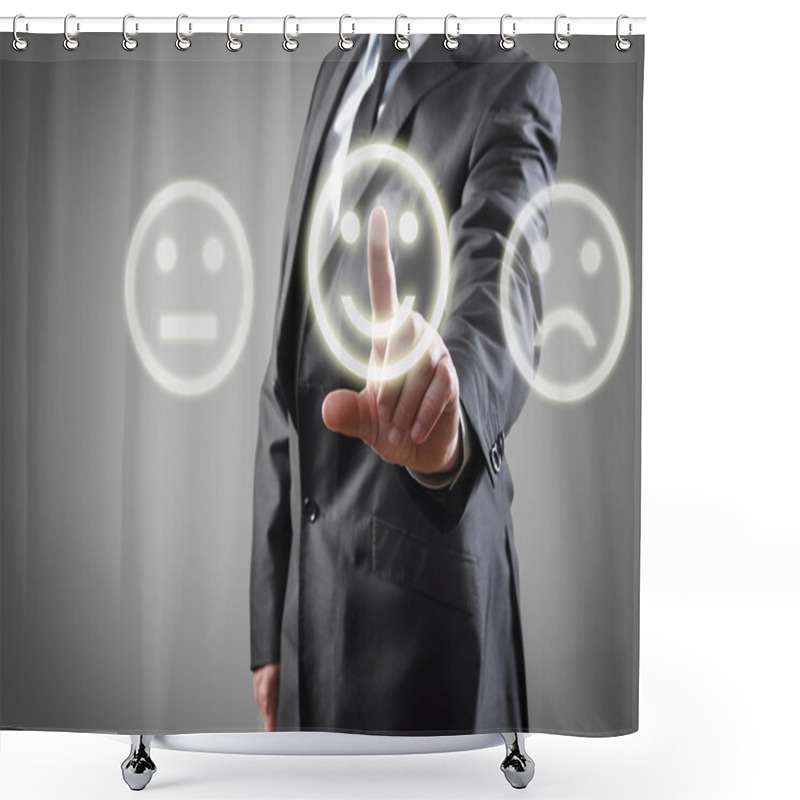 Personality  Touch Screen Shower Curtains