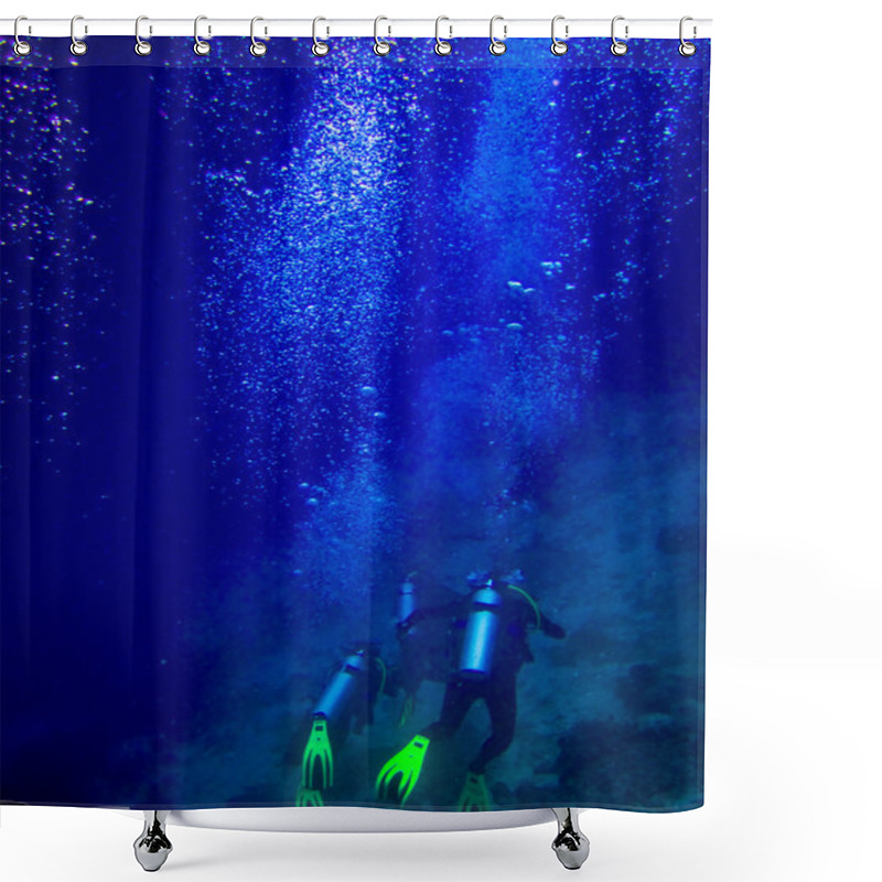 Personality  Under Water World At Maldives Shower Curtains