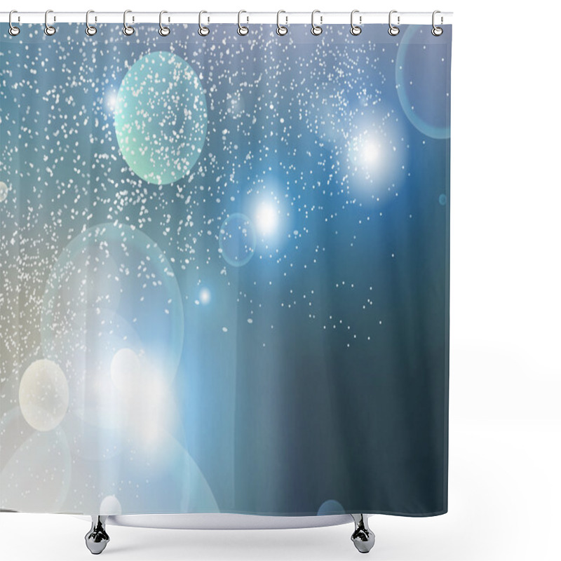 Personality  Abstract Composition, Business Font Backdrop, Star Shine, Luster Sheen Texture, Glitter Elements, Circle Fluorescence Icon, Glow Figure Theme, Futuristic Technology, Fiber Fashion, EPS10 Illustration Shower Curtains