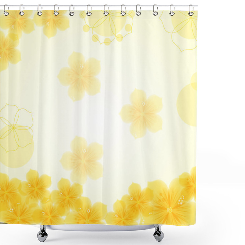 Personality  Abstract Floral Background Shower Curtains