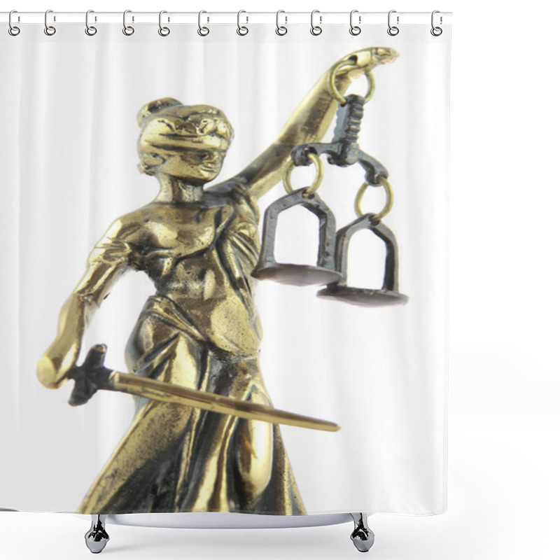 Personality  Symbol Of Law And Justice. Shower Curtains