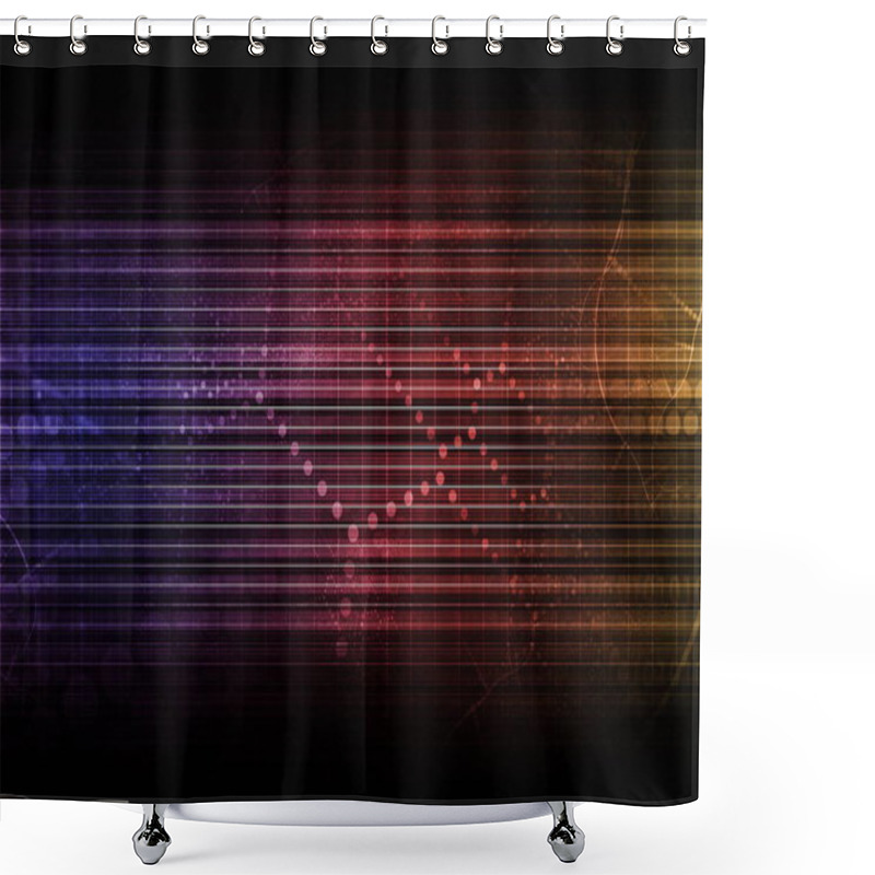 Personality  Digital Identity Management As New Technology Art Shower Curtains