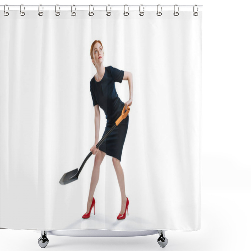 Personality  Digging Shower Curtains