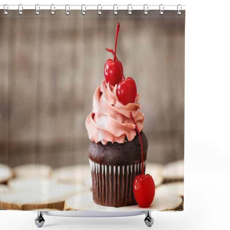 Personality  Delicious Chocolate Cupcake  Shower Curtains