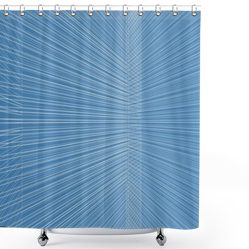 Personality  Abstract Architecture Wireframe Background Design. Shower Curtains