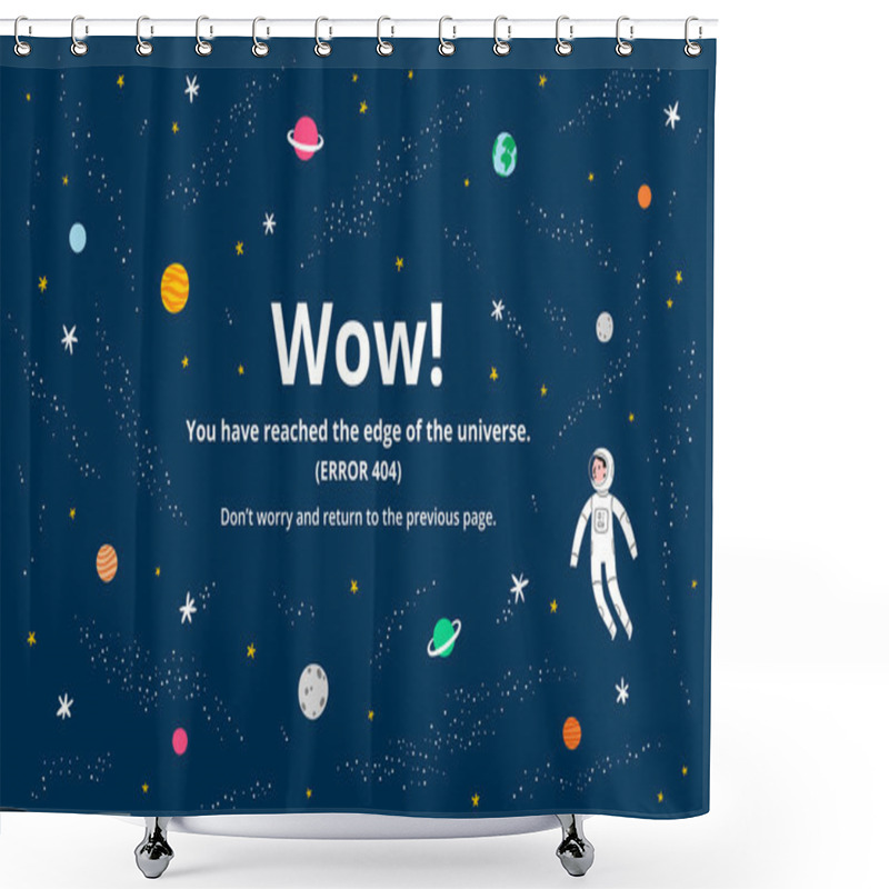 Personality  Space Error Page Shower Curtains