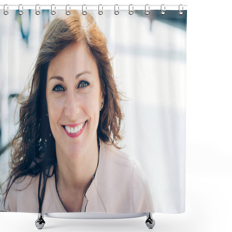 Personality  Experienced And Self Confident Woman Shower Curtains