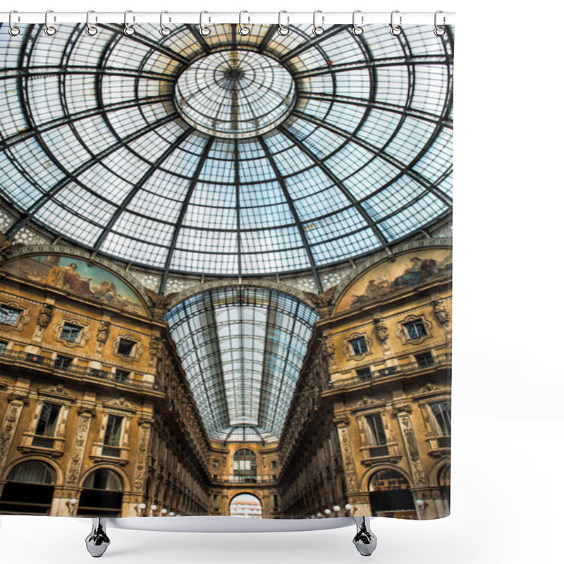 Personality  Old Scenic Galeria In Milano Italy Shower Curtains