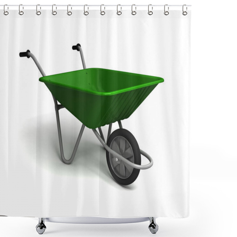 Personality  Garden Wheelbarrow Shower Curtains