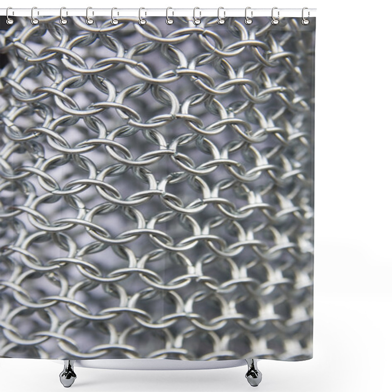 Personality  Background Metal Chain Mail Shower Curtains