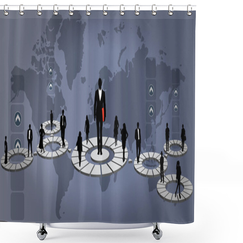 Personality  Company Structure Shower Curtains