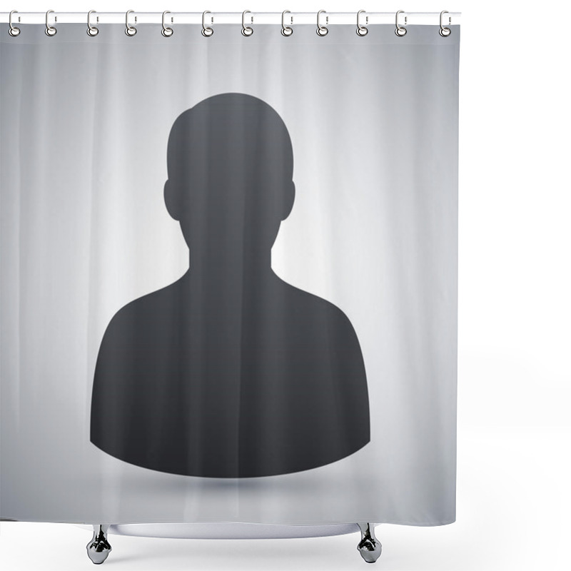 Personality  Vector Male User Icon Shower Curtains