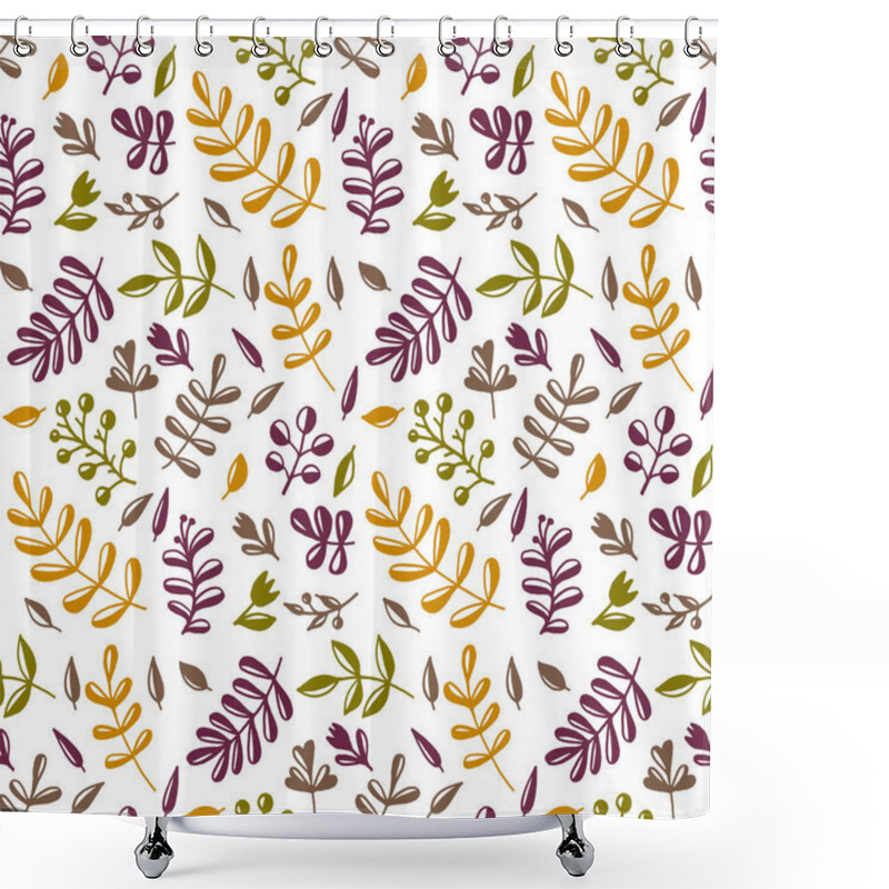 Personality  Floral Seamless Pattern Shower Curtains