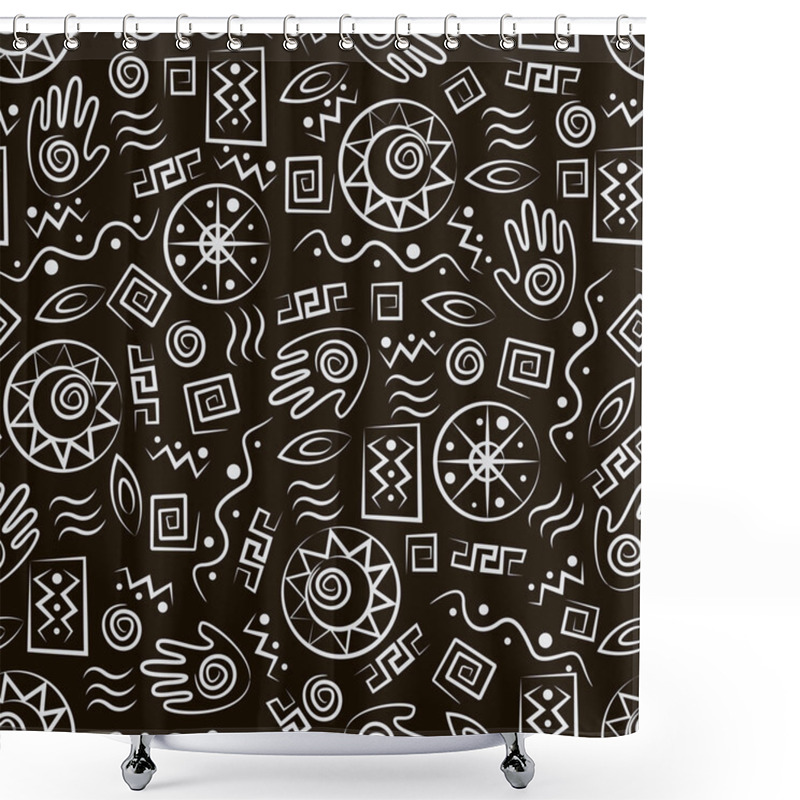 Personality  Tribal Art Shower Curtains