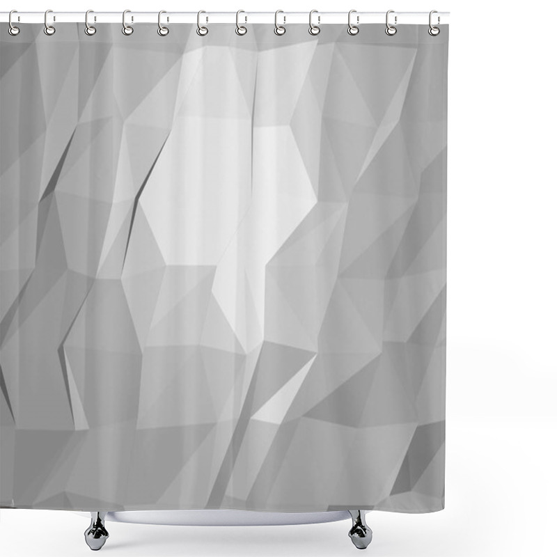 Personality  Triangular Vector Background Shower Curtains