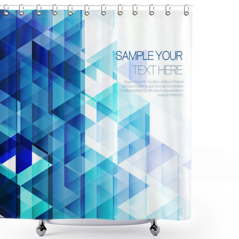 Personality  Abstract Triangular Background Shower Curtains