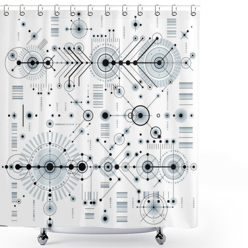 Personality  Mechanical Scheme Engineering Drawing  Shower Curtains