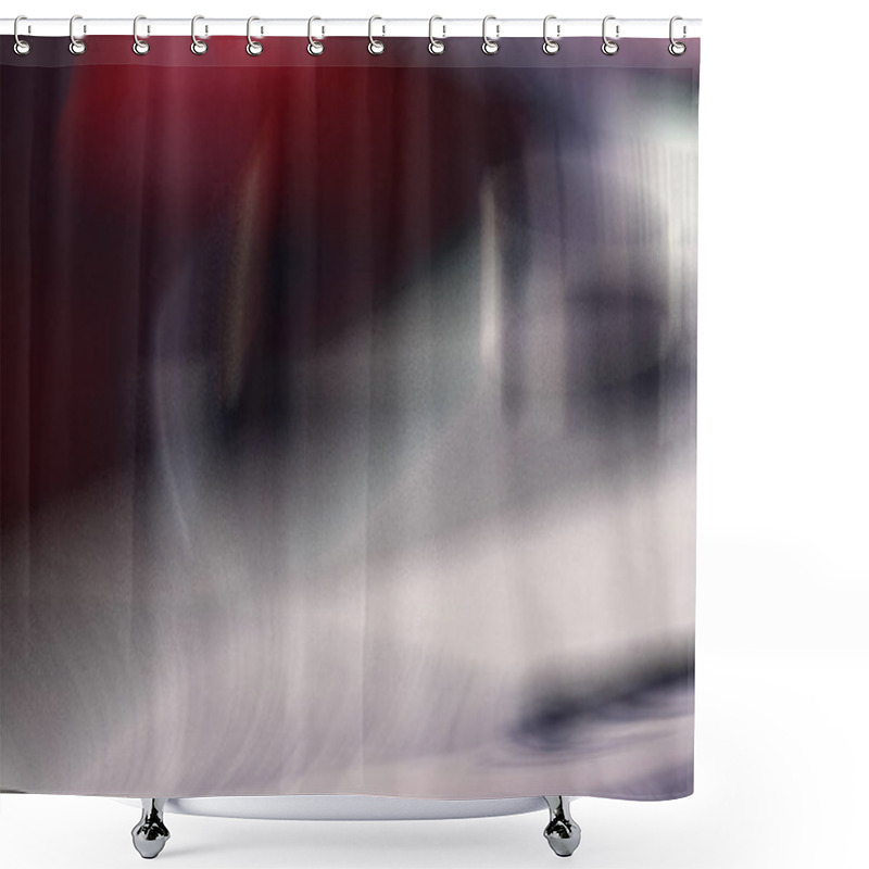 Personality  Background Of Vertical Wavy Lines Of Pastel Abstract Shower Curtains