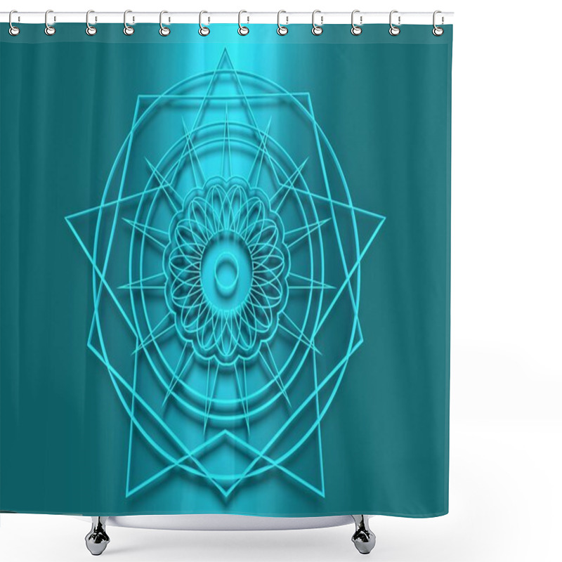 Personality  Mandala. Ethnic Decorative Elements. Shower Curtains