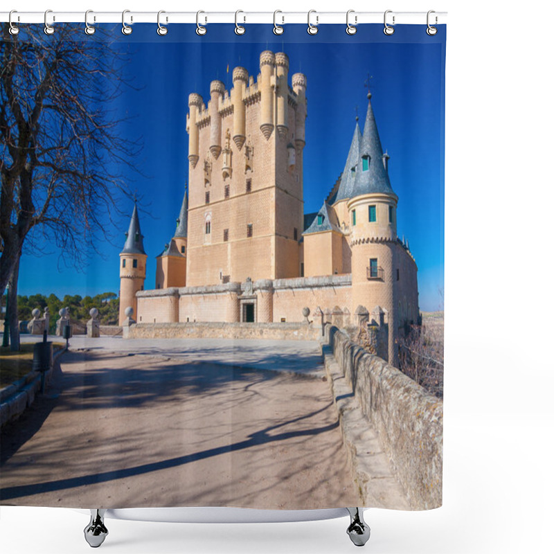 Personality  Sunny Image Of Segovia's Alcazar In Spain Shower Curtains