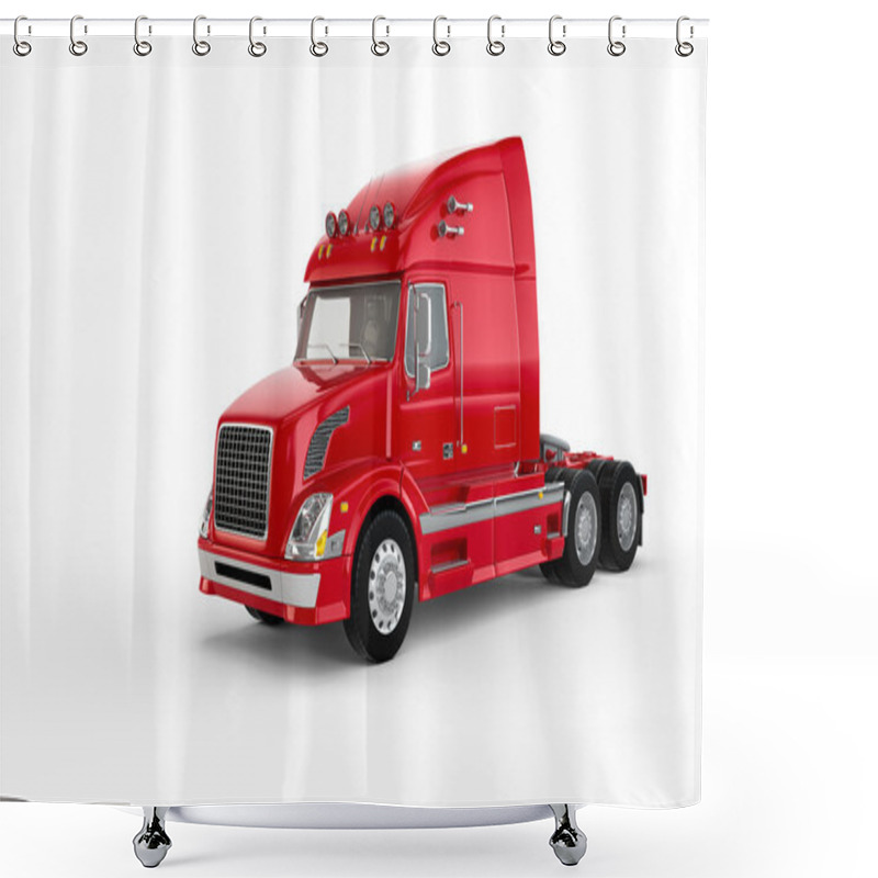 Personality  Red American Truck Shower Curtains