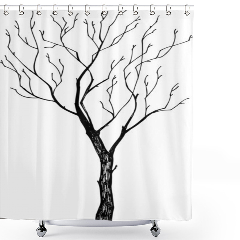 Personality  Tree Silhouette Shower Curtains