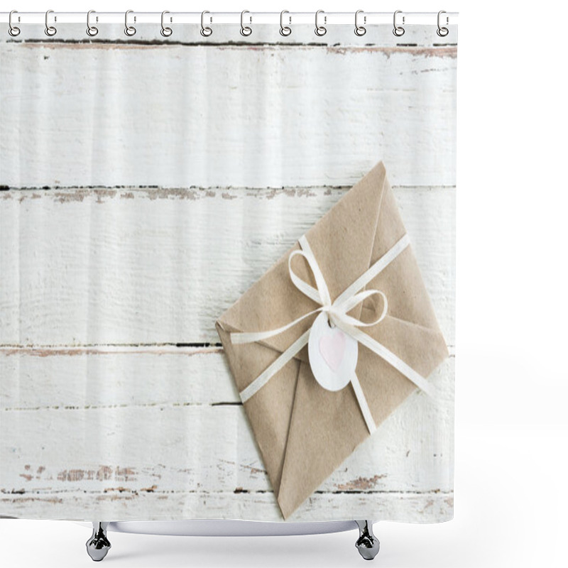 Personality  Decorative Envelope With Ribbon Shower Curtains