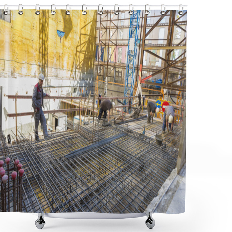 Personality  Construction Workers Shower Curtains