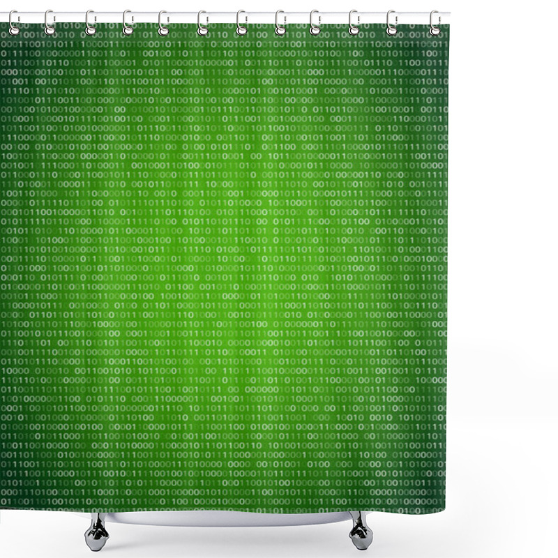 Personality  Binary Code Background Shower Curtains