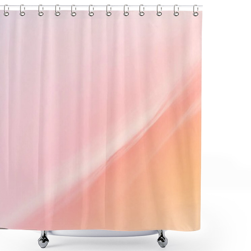 Personality  Soft Pink And Peach Gradient Minimalist Background Shower Curtains