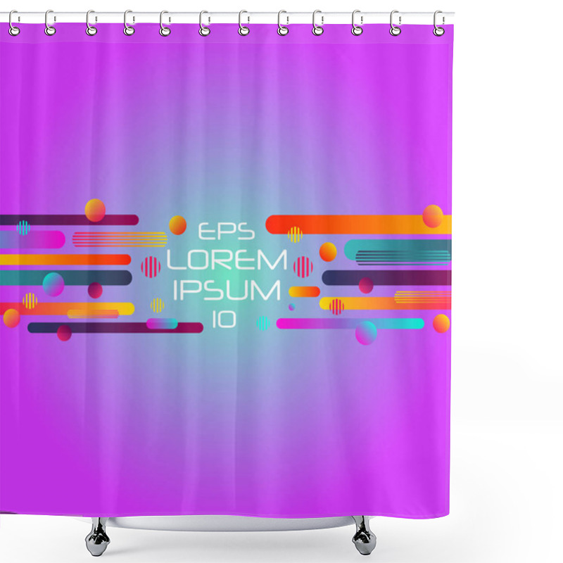 Personality  Abstract Retro Background Shower Curtains