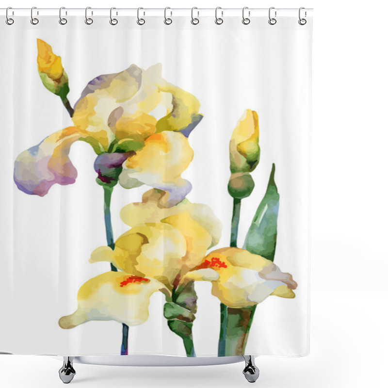 Personality  Irises Shower Curtains