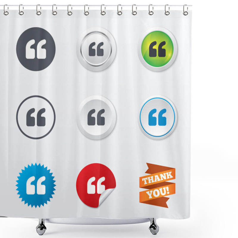 Personality  Quote Sign Icons Shower Curtains