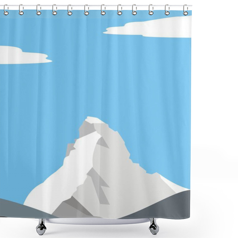 Personality  Mount Matterhorn In The Alp Shower Curtains