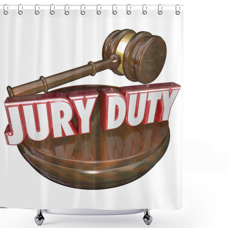 Personality  Jury Duty Judge Shower Curtains