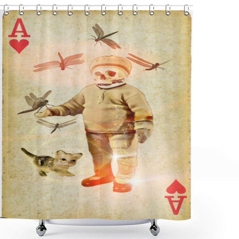 Personality  Do Not Feed The Pigeons, Feed Rather Dragonflies ! Shower Curtains