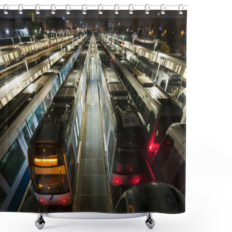 Personality  Train Depot Shower Curtains