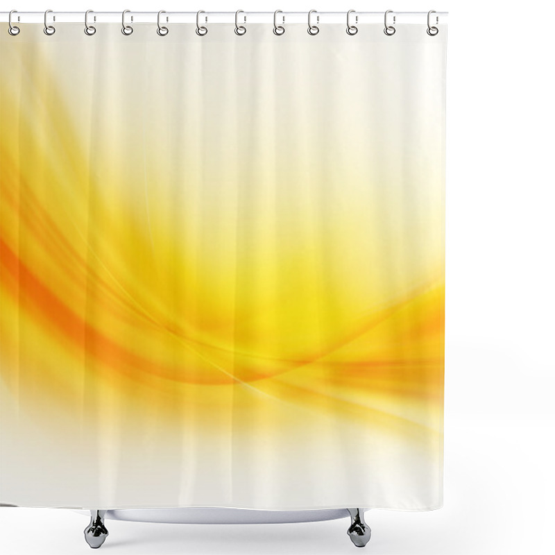 Personality  Yellow Abstract Background Design Shower Curtains