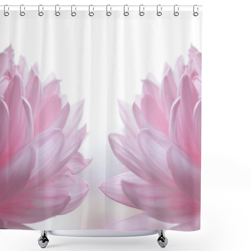 Personality  Close Up Image Of The Beautiful Pink Chrysanthemum Flowers Shower Curtains