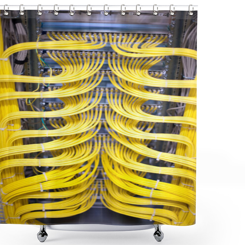 Personality  Network Cables And Server Shower Curtains