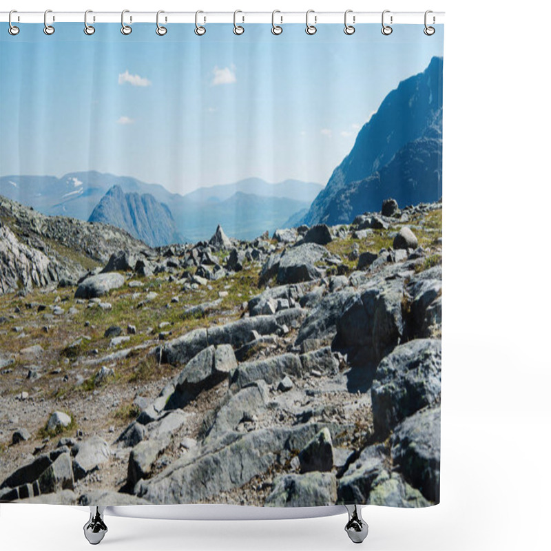 Personality  Beautiful Besseggen Ridge In Jotunheimen National Park, Norway Shower Curtains