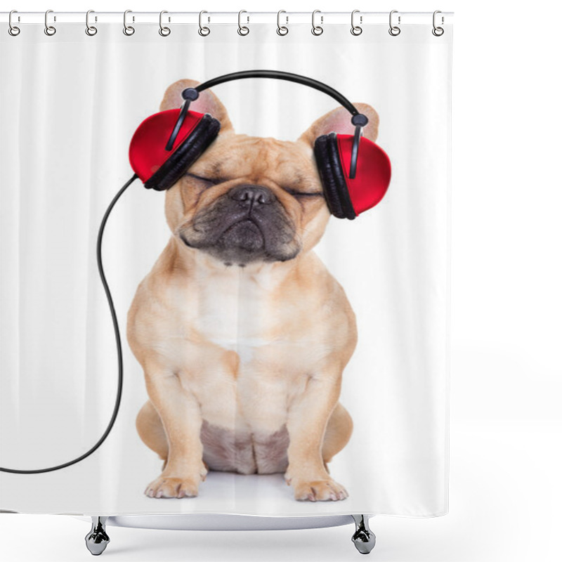 Personality  Dog Music Shower Curtains