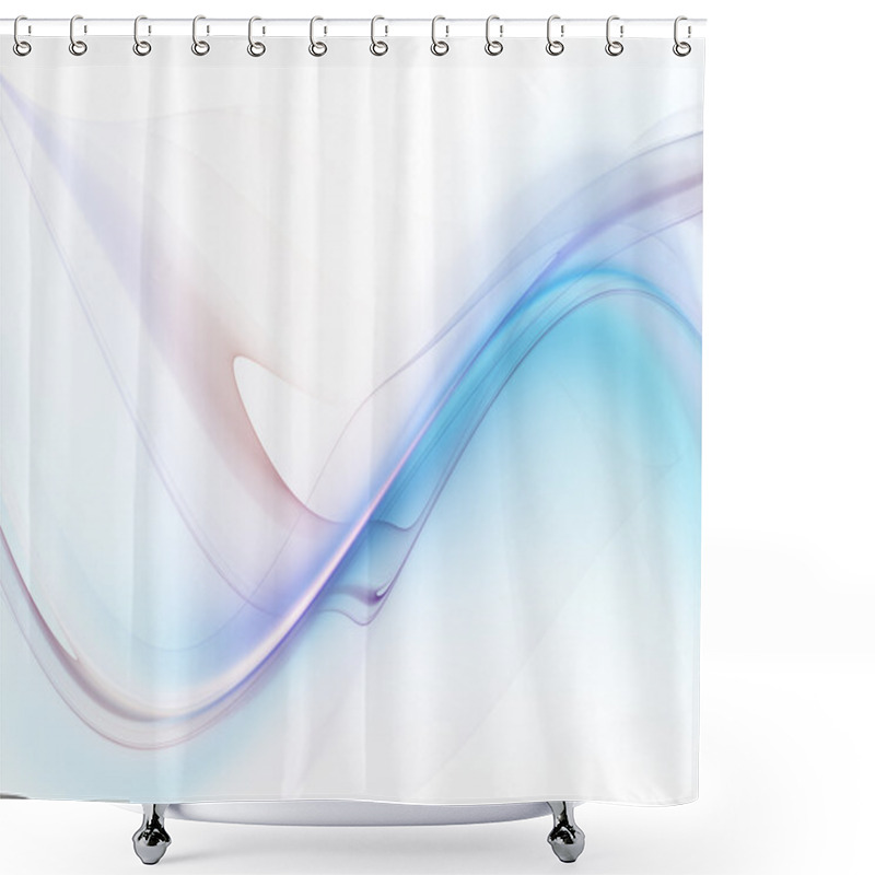 Personality  Fractal Waves Oscillation Shower Curtains